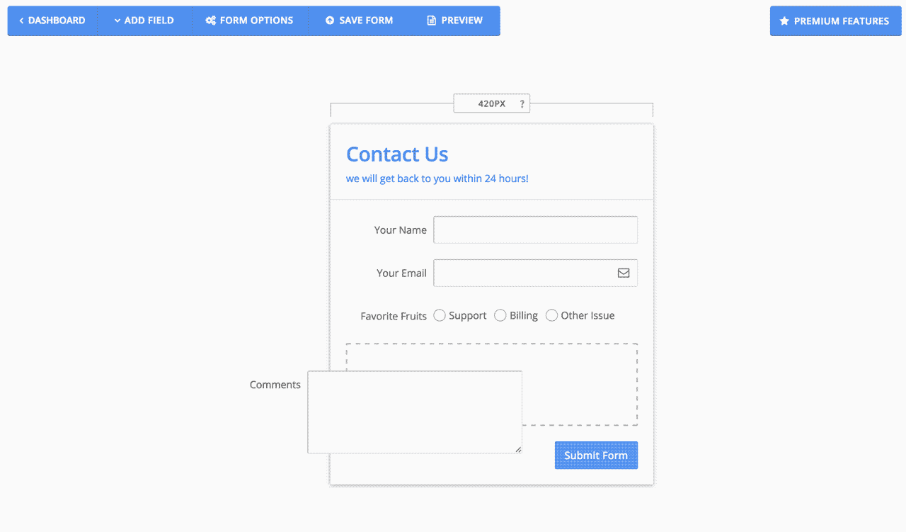 logiciel formulaire form crafts