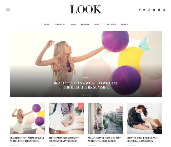 best wordpress fashion themes, look