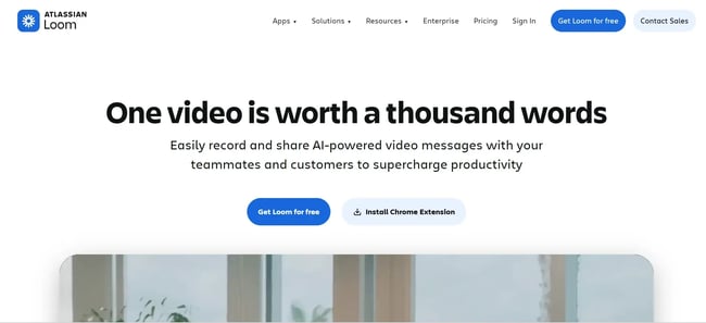 loom landing page, ai tools for b2b marketing