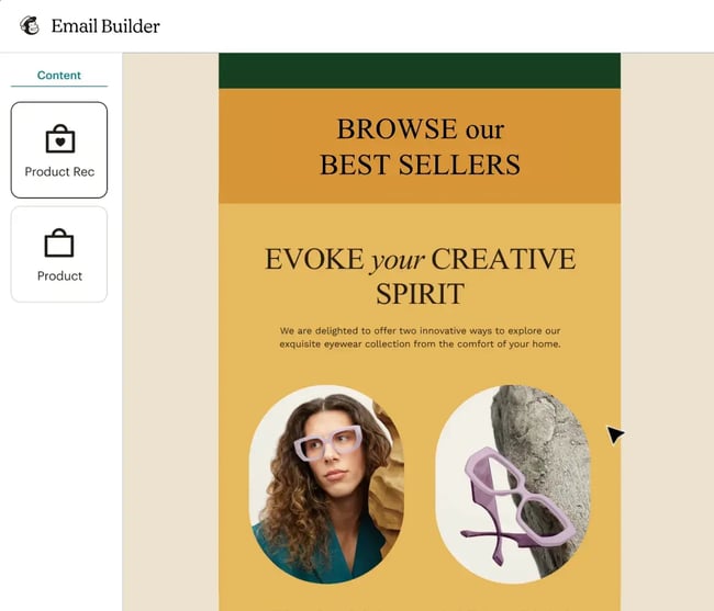 mailchimp��s drag and drop builder email marketing software