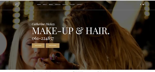 makeup artist website, Catherine Hickey