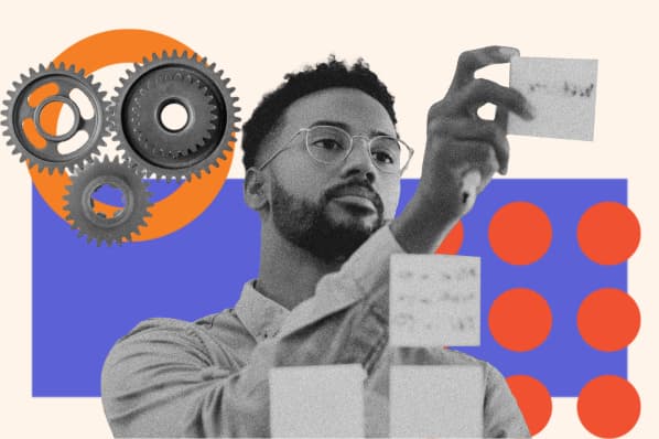 Mann plan ein CRM-Projekt