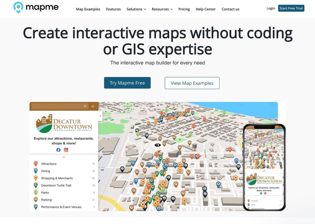 mapme is an interactive content tool for engaging maps