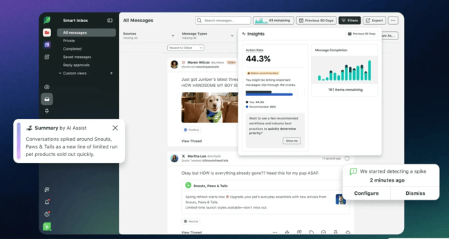 market research AI tools, Sprout Social