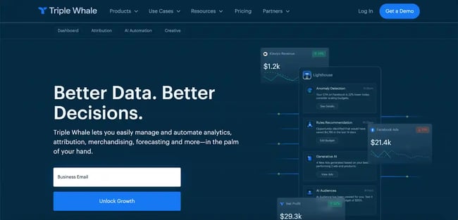 marketing attribution software,  triple whale