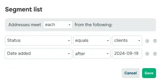 marketing automation tools, image from SendPulse showing how to create a flow with a template