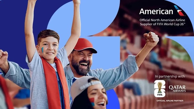 marketing techniques, example of tv and radio marketing from american airlines for 2026 fifa world cup