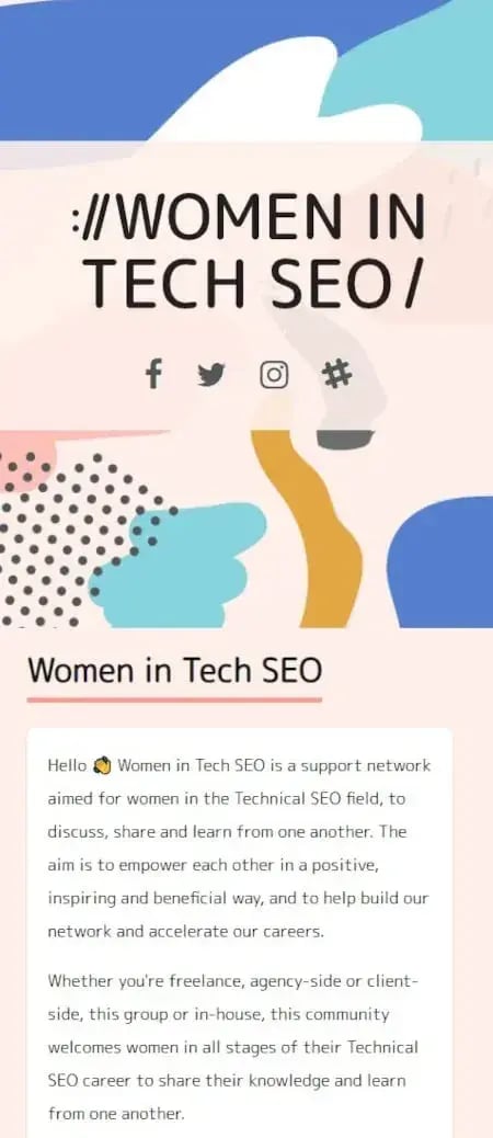 marketing techniques, women in tech seo as an example of community building as a marketing method