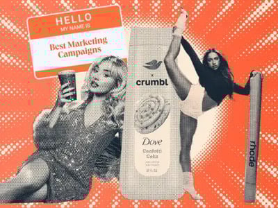  a hubspot-branded featured image including images from the best marketing campaigns of 2025