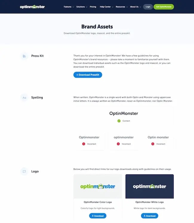  Optimonsters media kit is a beautiful example of static and dynamic mediums working together.