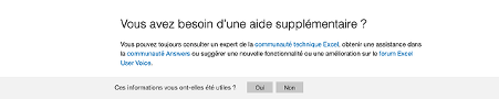 Aide de la communauté technique Excel