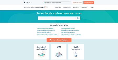 Base de connaissance Hubspot