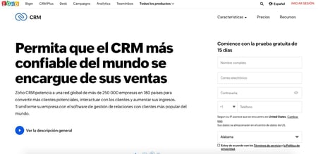 CRMparaservicioalclienteZoho
