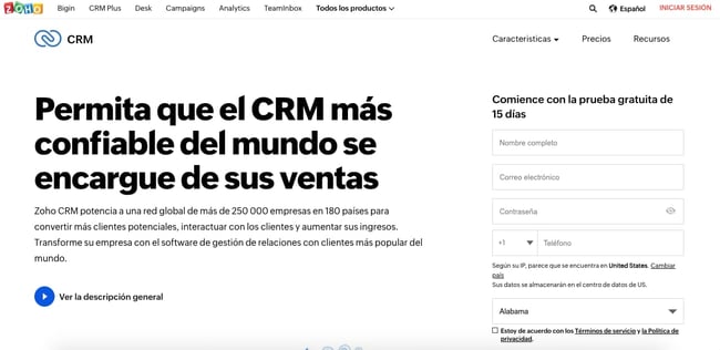 CRMparaservicioalclienteZoho
