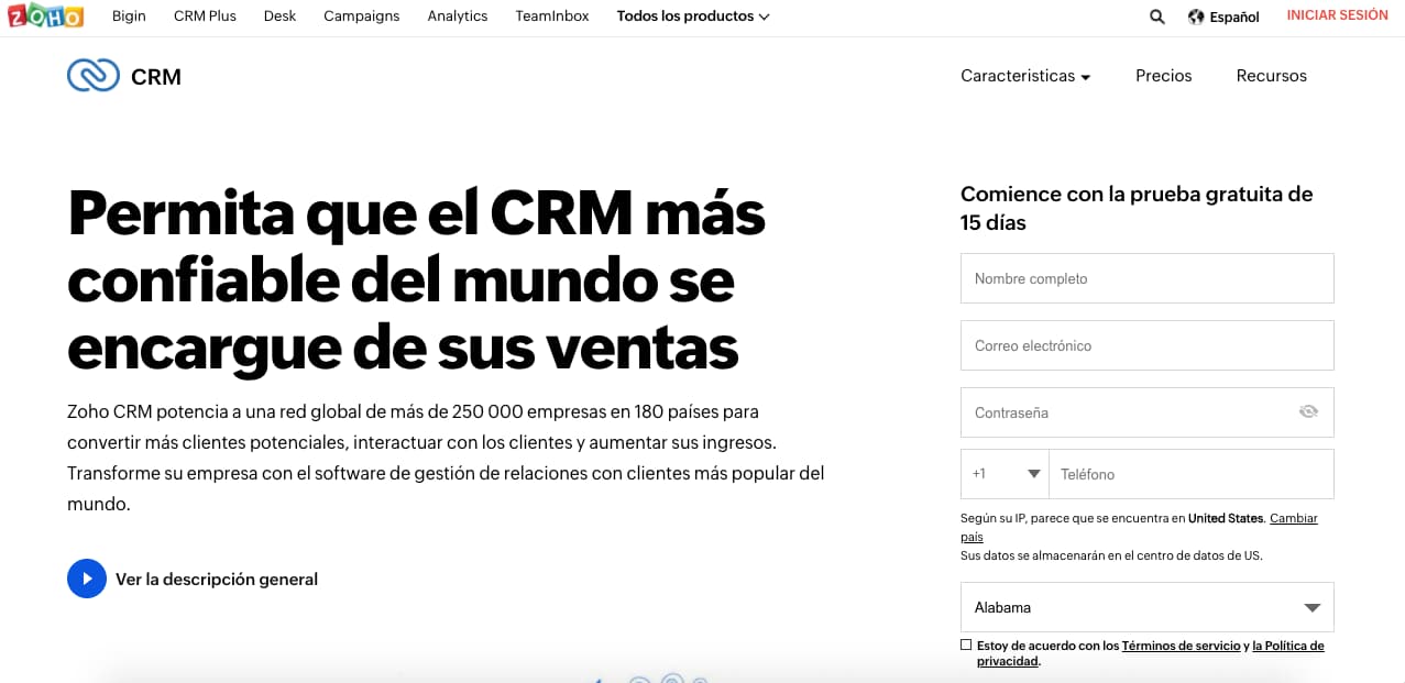CRMparaservicioalclienteZoho