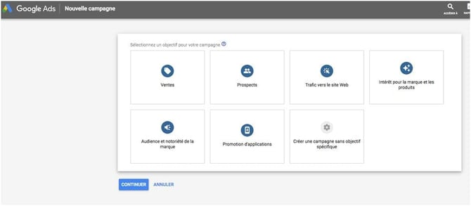 Configuration et paramètres de campagne