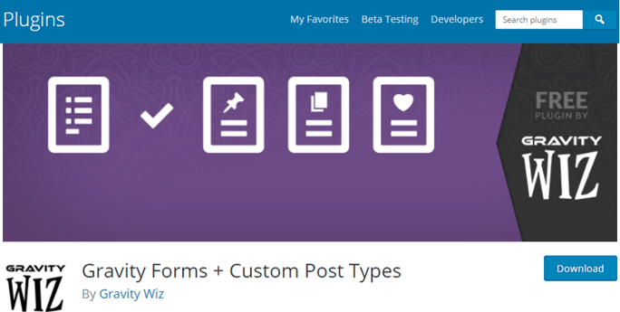 Gravity Forms plugin WordPress