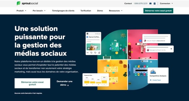 Landing page Sprout Social
