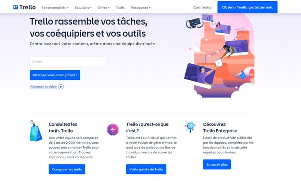 Landing page Trello