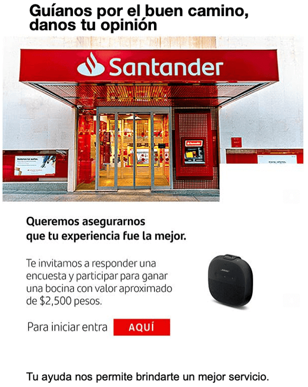 Ejemplo AIDA: instrumento de encuesta para evaluar el éxito