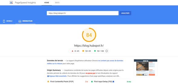 google page speed