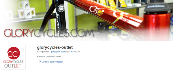 ejemplo de marketing de afiliación: Ebay y Glory Cycles