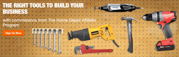 ejemplo de marketing de afiliados: The Home Depot y Consumer Search