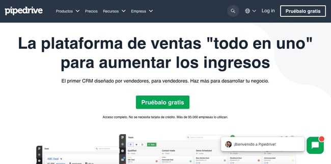 mejoressistemasdeventasPipedrive