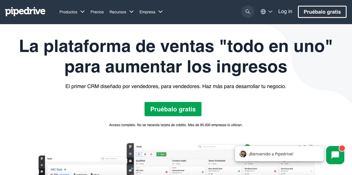 mejoressistemasdeventasPipedrive