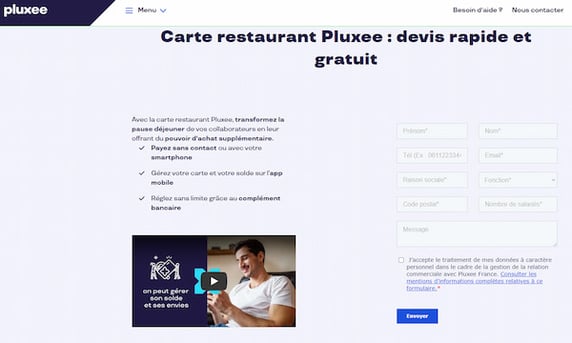 soigner la landing page