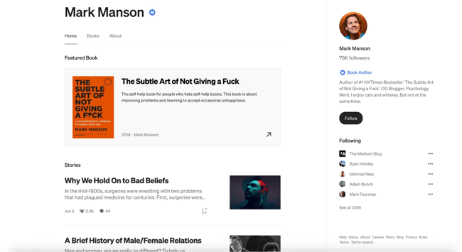 medium blog example