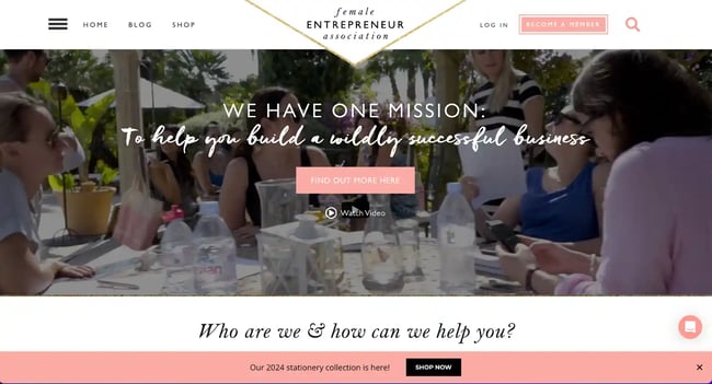 Female Entrepreneur Association caters directly to women in business, especially those who are at the first rung of the business ladder 