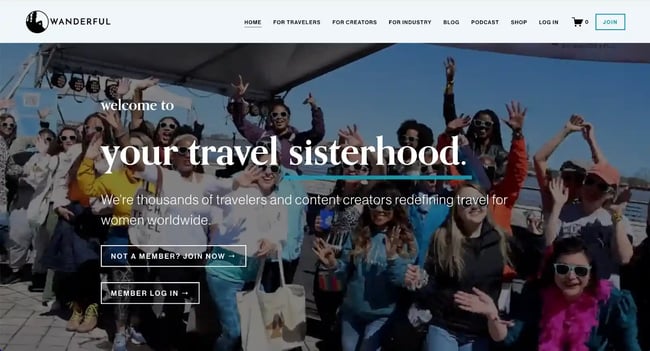 Wanderful is a really interesting community that provides resources and information for female travelers
