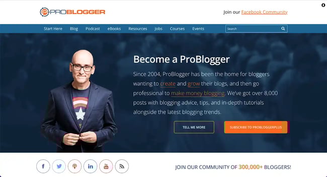 ProBlogger also offers a membership option. With this membership, you can go beyond the free resources offered on the site and access private courses curated to improve your freelancing career and writing expertise.