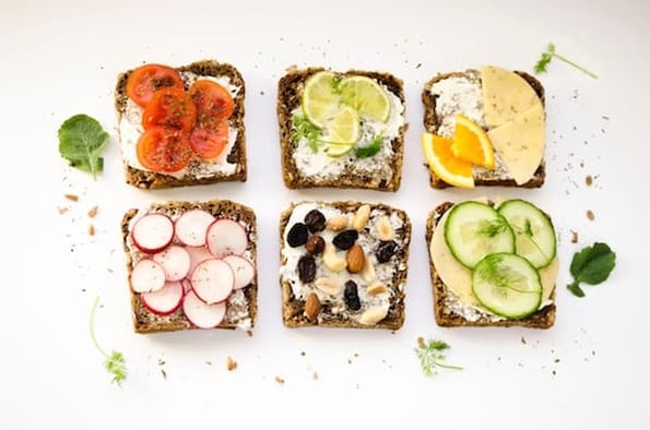 image of gourmet toast on a microblog