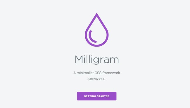 css framework, milligram