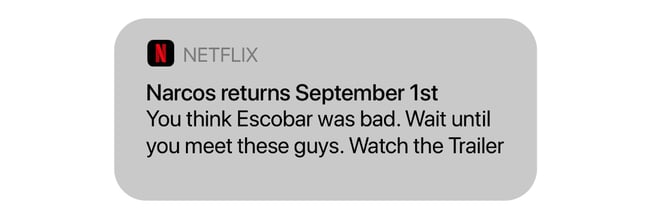mobile marketing campaign examples, Netflix