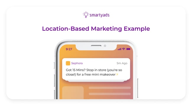 mobile marketing campaign examples, Sephora