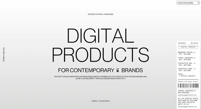 modernwebsitedesignexamples - silencio