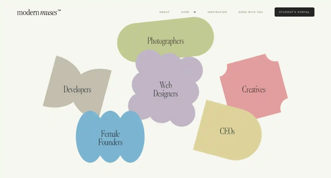 modernwebsitedesignexamples - modern muses