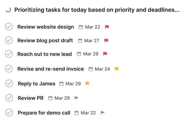 motion organizes calendar tasks, ai tools for b2b marketing