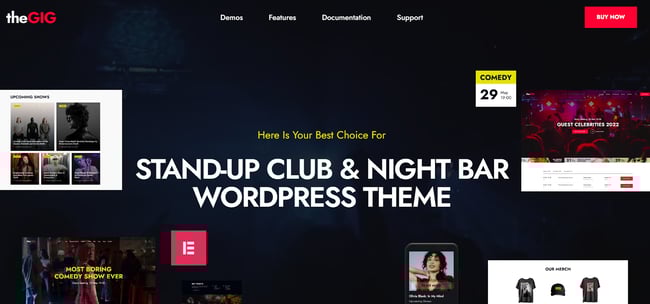 A WordPress theme for bands  TheGig.