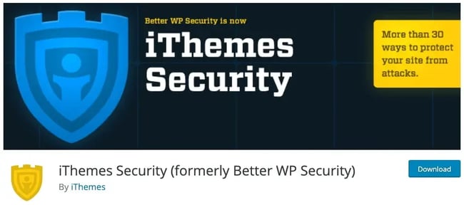wordpress plugins:  ithemes security