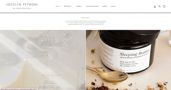 nail salon website example jocelyn petroni