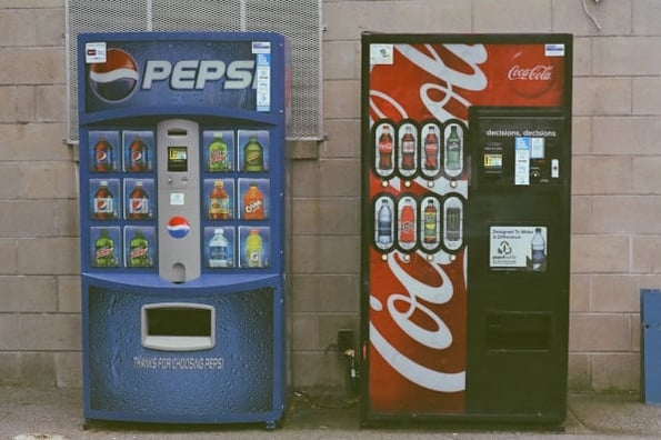 image of pepsi vs. coke, illustrating negative marketing
