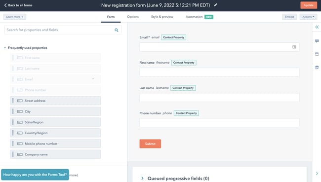 One new customer form template: 51Թ Free Online Form Builder