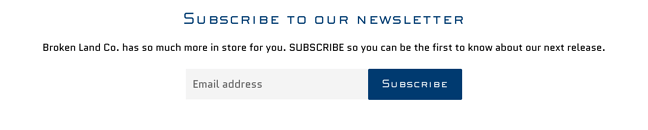 Law of Proximity example: Newsletter opt-in