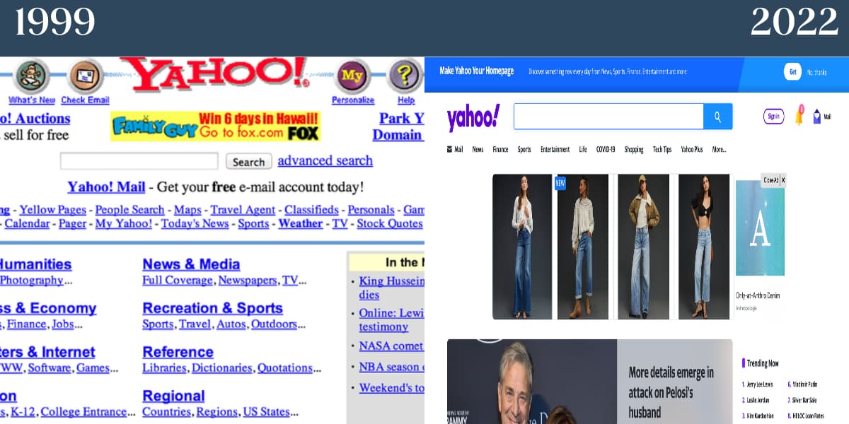 Nostalgic Websites: What 32 Popular Sites Used to Look Like
