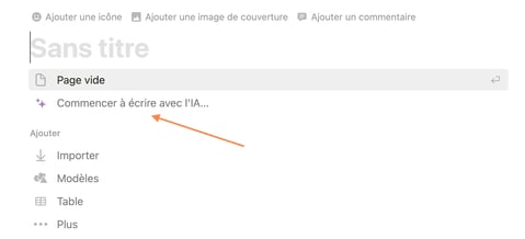 notion ecriture IA  - Alternative à ChatGPT