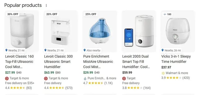 on page SEO, product snippet illustrations from LLM-friendly websites